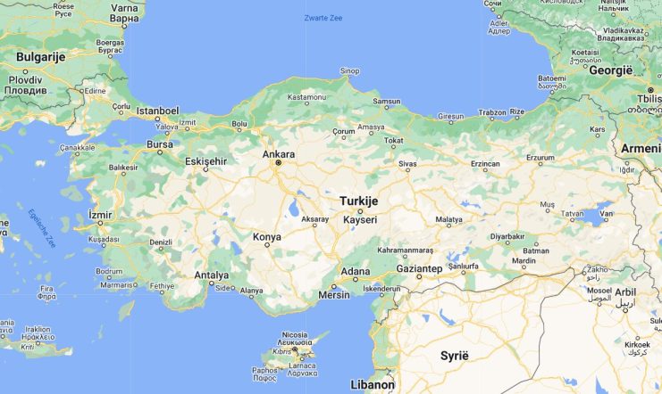 Map van Turkije